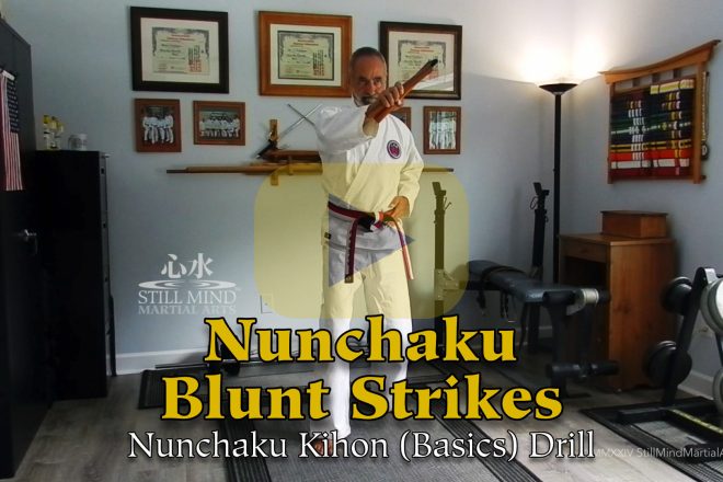 First New Drill Video from New SC Home Dojo: Nunchaku Kihon (Basics) Drill — Blunt Strikes First New Drill Video from New SC Home Dojo: Nunchaku Kihon (Basics) Drill — Blunt Strikes